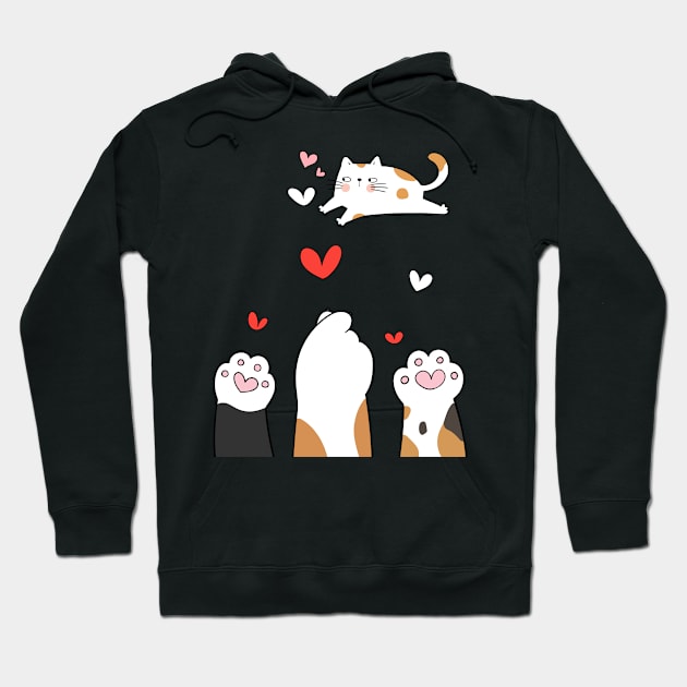 Cute Meow Love My cat Hoodie by patsuda